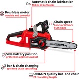 EINHELL FORTEXXA 18/30 4500 Giri/min Nero, Rosso rosso/Nero, 4500 Giri/min, 30 cm, 27 cm, 8,9 m/s, Nero, Rosso, 0,16 L
