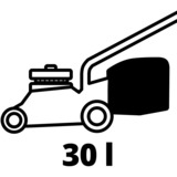 EINHELL GE-CM 36/33 Li (2x2,5Ah) Tagliaerba a spinta Batteria Nero, Rosso rosso/Nero, 5Ah), Tagliaerba a spinta, 33 cm, 2,5 cm, 6,5 cm, 30 L, 4 ruota(e)