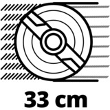 EINHELL GE-CM 36/33 Li (2x2,5Ah) Tagliaerba a spinta Batteria Nero, Rosso rosso/Nero, 5Ah), Tagliaerba a spinta, 33 cm, 2,5 cm, 6,5 cm, 30 L, 4 ruota(e)
