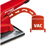 EINHELL TE-OS 2520 E Levigatrice orbitale 24000 Giri/min rosso/Nero, Levigatrice orbitale, 14000 Giri/min, 24000 Giri/min, 2 mm, 1 mm, AC