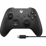 Xbox Wireless Controller + USB-C Cable Nero Gamepad Analogico/Digitale PC, Xbox One, Xbox One S, Xbox One X, Xbox Series S, Xbox Series X
